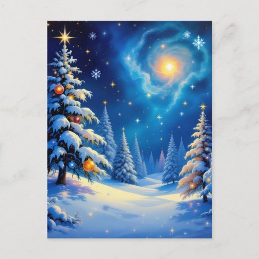 „Weihnachtliche Harmonie“ Postkarte (Vorderseite)