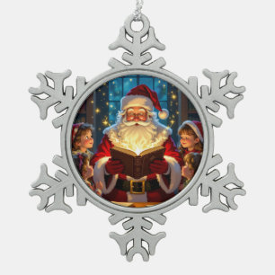 „Weihnachtliche Harmonie“ Schneeflocken Zinn-Ornament