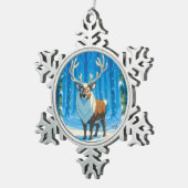 „Weihnachtliche Harmonie“ Schneeflocken Zinn-Ornament (Rechts)