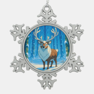 „Weihnachtliche Harmonie“ Schneeflocken Zinn-Ornament