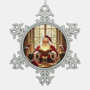 „Weihnachtliche Harmonie“ Schneeflocken Zinn-Ornament
