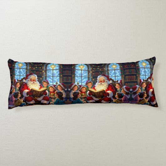 „Weihnachtliche Harmonie“ Seitenschläferkissen (Rückseite)