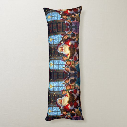 „Weihnachtliche Harmonie“ Seitenschläferkissen (Rückseite (Vertikal))