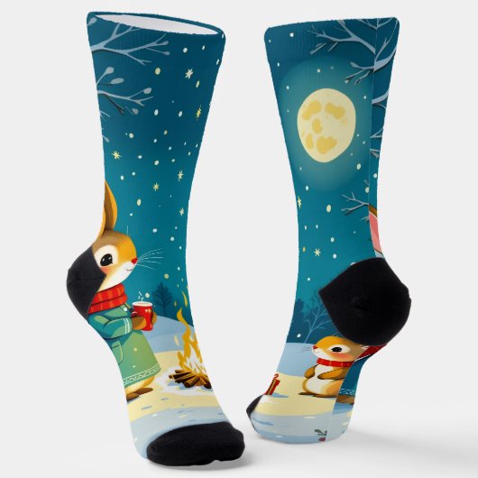 „Weihnachtliche Harmonie“ Socken (Gewinkelt)