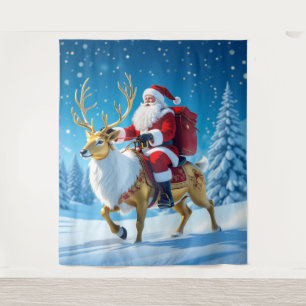 „Weihnachtliche Harmonie“ Wandteppich