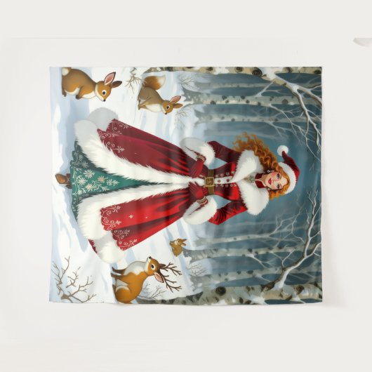 „Weihnachtliche Harmonie“ Wandteppich (Vorderseite (Horizontal))