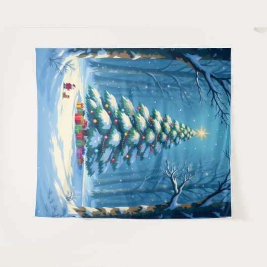 „Weihnachtliche Harmonie“ Wandteppich (Vorderseite (Horizontal))