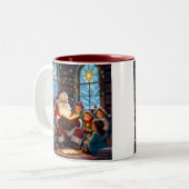 „Weihnachtliche Harmonie“ Zweifarbige Tasse (Vorderseite Links)