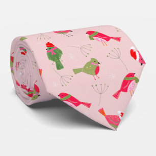 Weihnachtliche Kardinal in Schals Krawatte