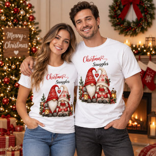 Weihnachtliche Kuschelstunde Skandinavisches Gnom- T-Shirt