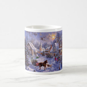 Weihnachtliche Landschaft Kaffeetasse
