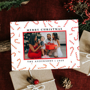 Weihnachtliche Lebkuchen-Zaun-Grenze 1 Foto Weihna Feiertagskarte