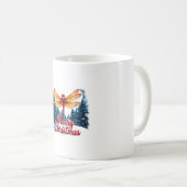 Weihnachtliche Libellenlichter Kaffeetasse (VorderseiteRechts)
