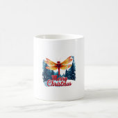 Weihnachtliche Libellenlichter Kaffeetasse (Mittel)
