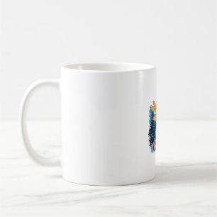 Weihnachtliche Libellenlichter Kaffeetasse