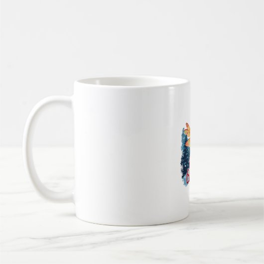 Weihnachtliche Libellenlichter Kaffeetasse (Links)