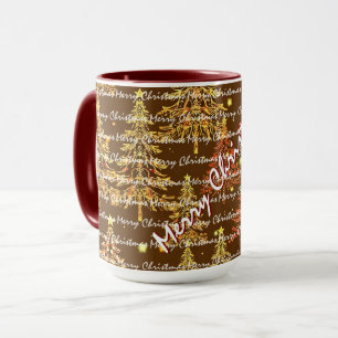 Weihnachtliche Luxus-Weihnachtsbäume Tasse