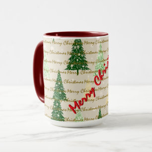 Weihnachtliche Luxus-Weihnachtsbäume Tasse