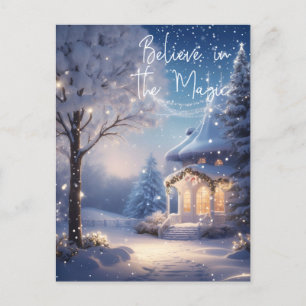 Weihnachtliche Magische Festliche Lichter Feiertag Feiertagspostkarte