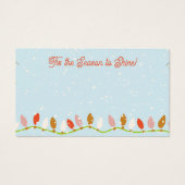 weihnachtliche Necklace Pendant Logo-Display-Karte (Vorderseite)