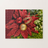 Weihnachtliche Pflanzen-Rätsel Puzzle (Horizontal)