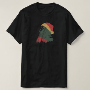 Weihnachtliche Rastafari-Frau T-Shirt