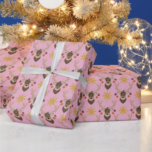 Weihnachtliche Rentiere Geschenkpapier (Feiertage)