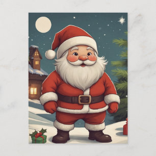 Weihnachtliche Santa Frohe Weihnachten Feiertagspo