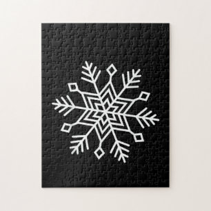 Weihnachtliche Schneeflocken-Passende Familienfest Puzzle