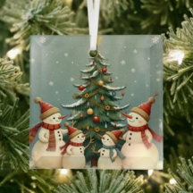 Weihnachtliche Schneemann-Familie Weihnachtskollek