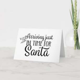 Weihnachtliche Schwangerschaftsankündigung Baby ko Karte