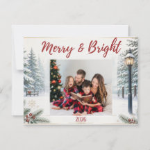 Weihnachtliche Szene Weihnachtskarte mit Familienf