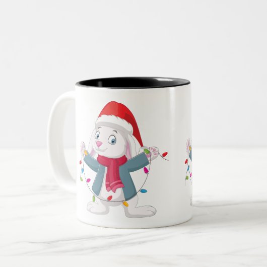Weihnachtliche Tasse (Vorderseite Links)