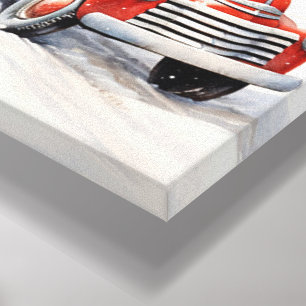 Weihnachtliche Vintage-Kunst Leinwanddruck