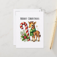 Weihnachtliche Weihnachtsgiraffe Frohe Weihnachten