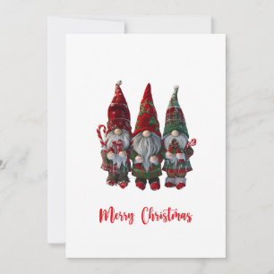 Weihnachtliche Weihnachtsgnome - Hübsche Feiertags Feiertagskarte