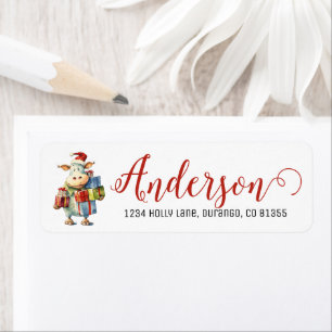 Weihnachtliche Weihnachtskuh