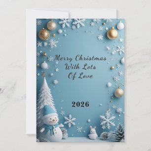 Weihnachtliche Winterlandschaft Karte