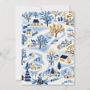 Weihnachtliche Winterlandschaft Weihnachtskarte Feiertagskarte