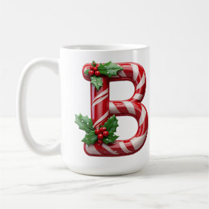 Weihnachtliche Zuckerstangen-Buchstabe Kaffeetasse
