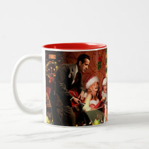 Weihnachtliche Zwischenzeit Zweifarbige Tasse