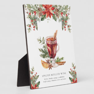 Weihnachtlicher Glühwein-Bar-Signature-Drinks-Schi Fotoplatte