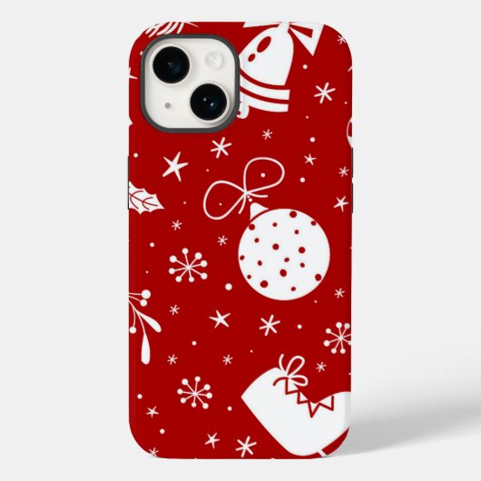 Weihnachtlicher Hintergrund Case-Mate iPhone Hülle (Rückseite)