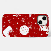 Weihnachtlicher Hintergrund Case-Mate iPhone Hülle (Rückseite (Horizontal))