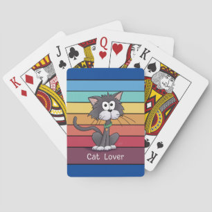 Weihnachtlicher Katzenliebhaber - Spielkarten
