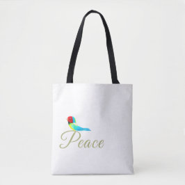 Weihnachtlicher kleiner Vogel Friedensbote Tasche