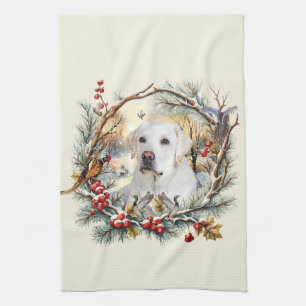 Weihnachtlicher Labrador Retriever Geschirrtuch