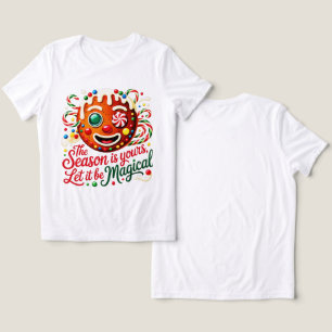 Weihnachtlicher magischer Lebkuchen-Cookie-Frauen- Tri-Blend Shirt