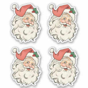weihnachtlicher Nikolaus Aufkleber