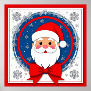 Weihnachtlicher Nikolaus Poster